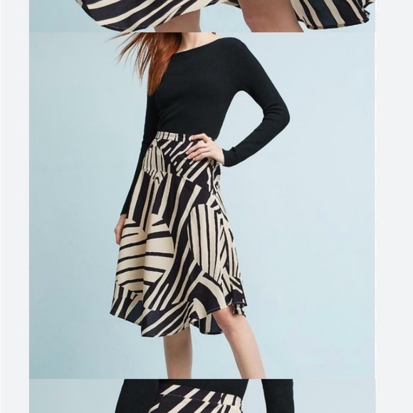 Women’s black and beige Maeve skirt - Picture 2 of 3